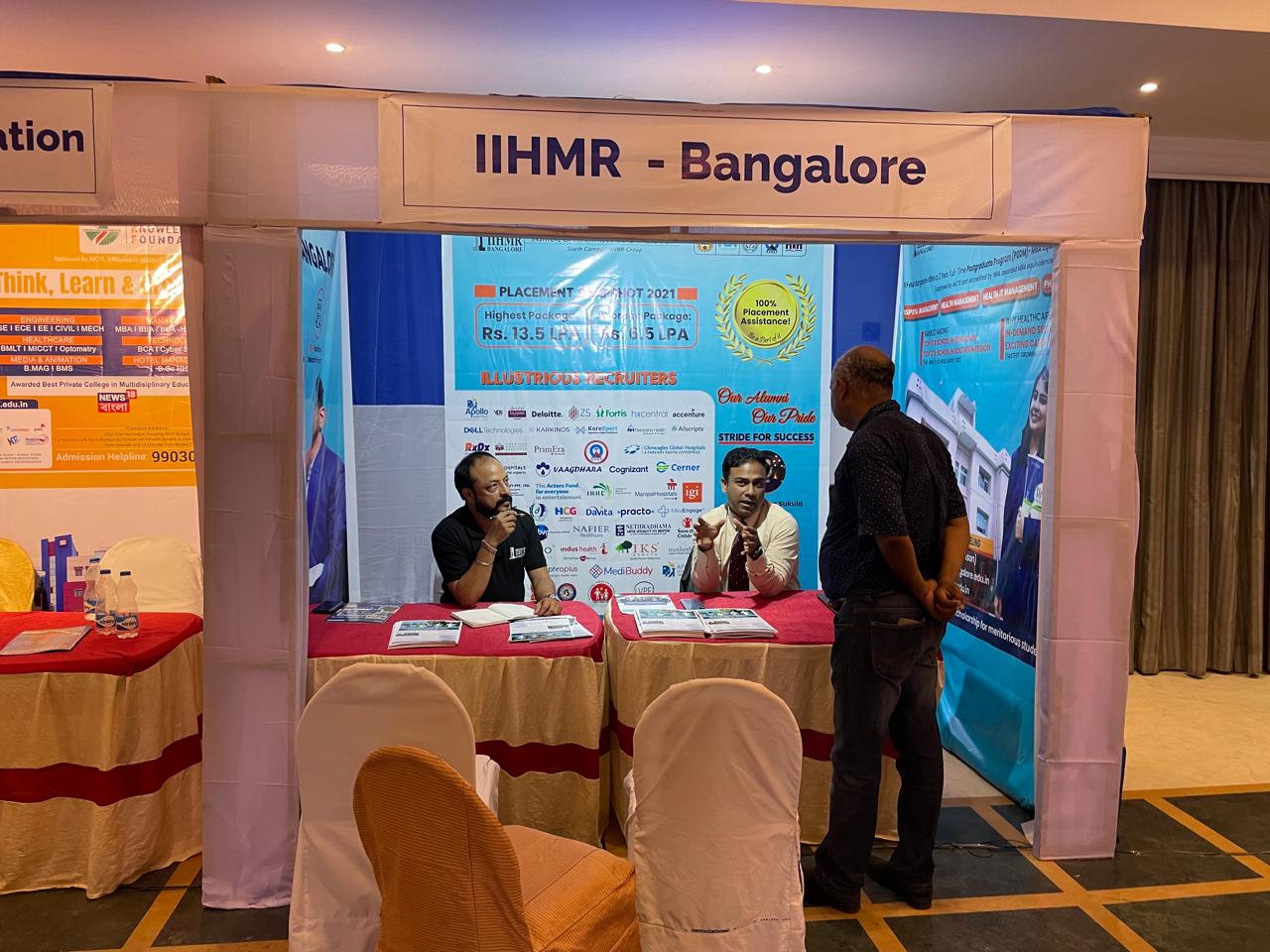 Students exploring booths at Bridge Fair by Tutelage